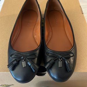 Coach black ballet flats - Size 9